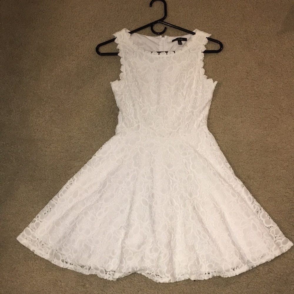 White lace dress